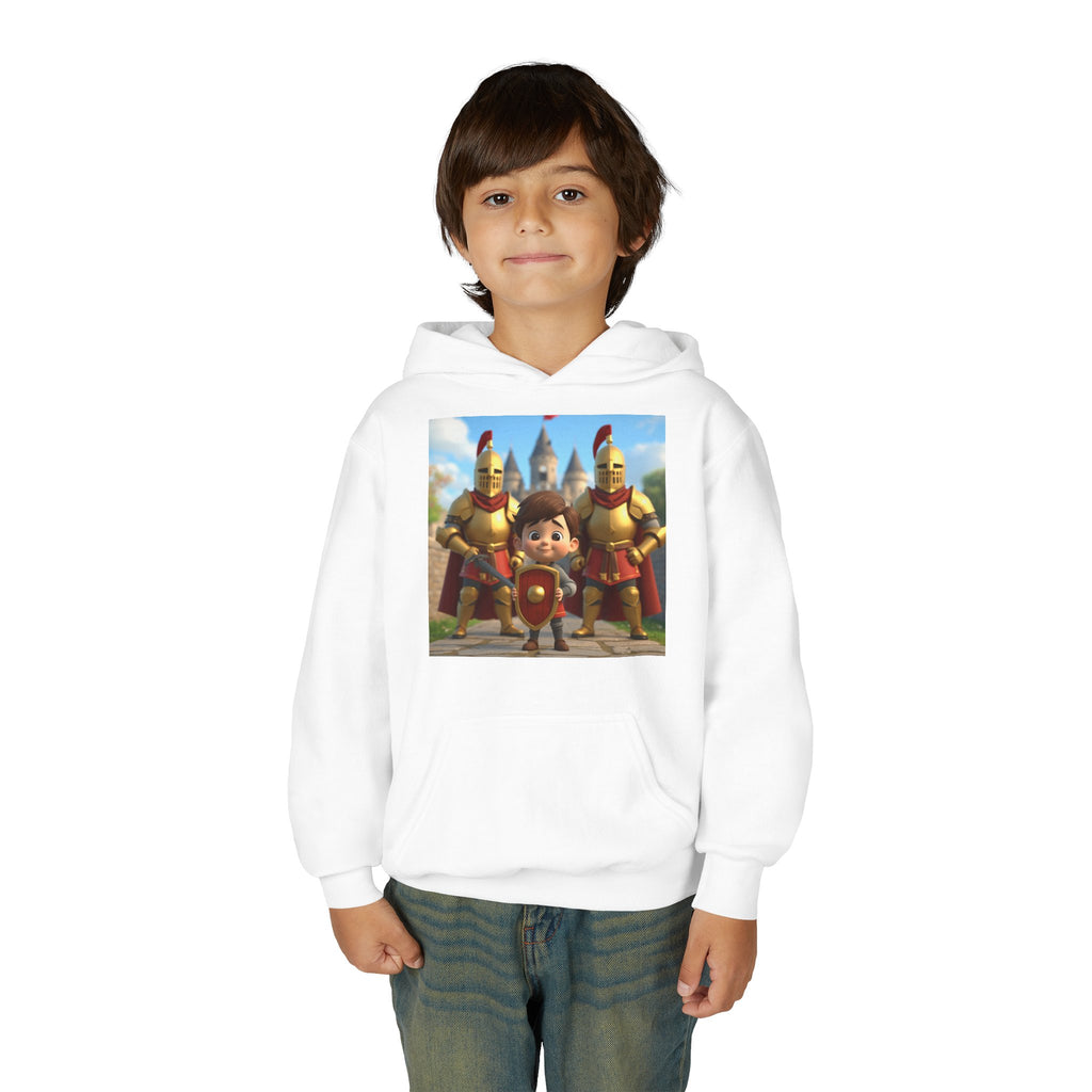 Kids Medieval Knight Hoodie - Cute Storybook Graphic Sweatshirt