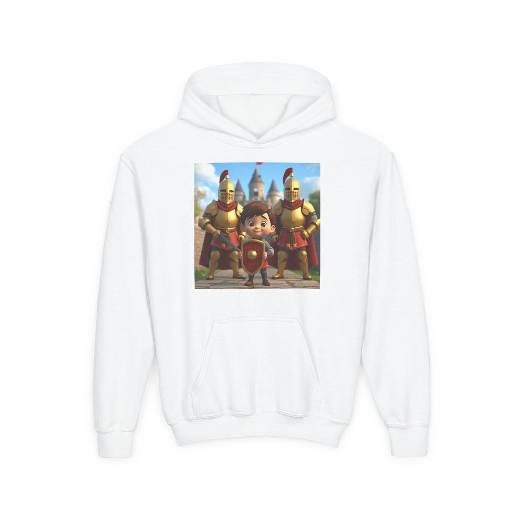 Kids Medieval Knight Hoodie - Cute Storybook Graphic Sweatshirt